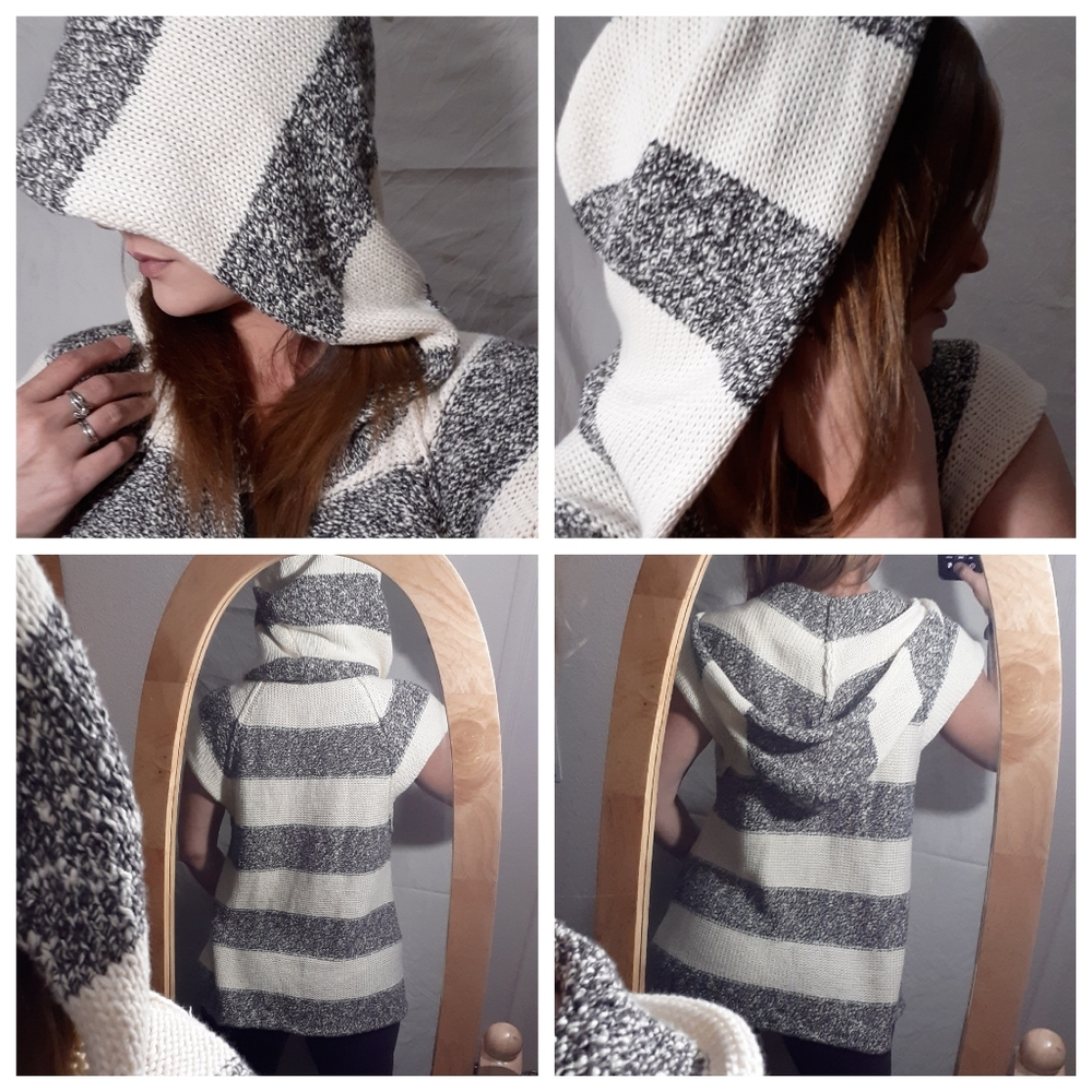 NWOT Free People Regatta Cap Sleeve Hoodie - Picture 5 of 8